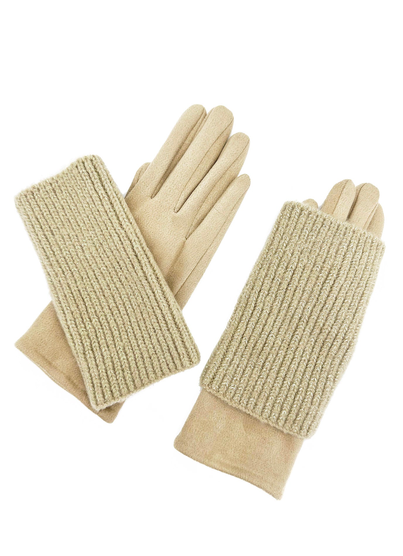 GV2412-078 2 in 1 Plain Colour Layered Touch Screen Gloves