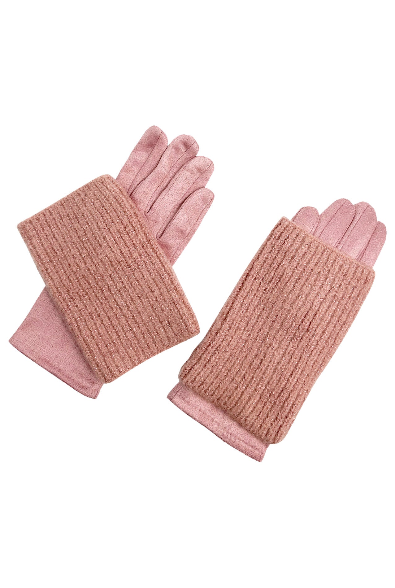 GV2412-078 2 in 1 Plain Colour Layered Touch Screen Gloves