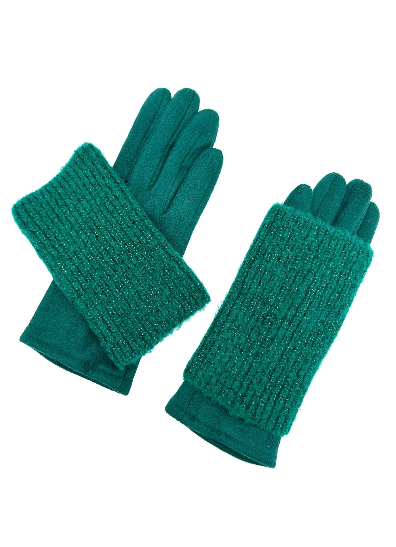 GV2412-078 2 in 1 Plain Colour Layered Touch Screen Gloves