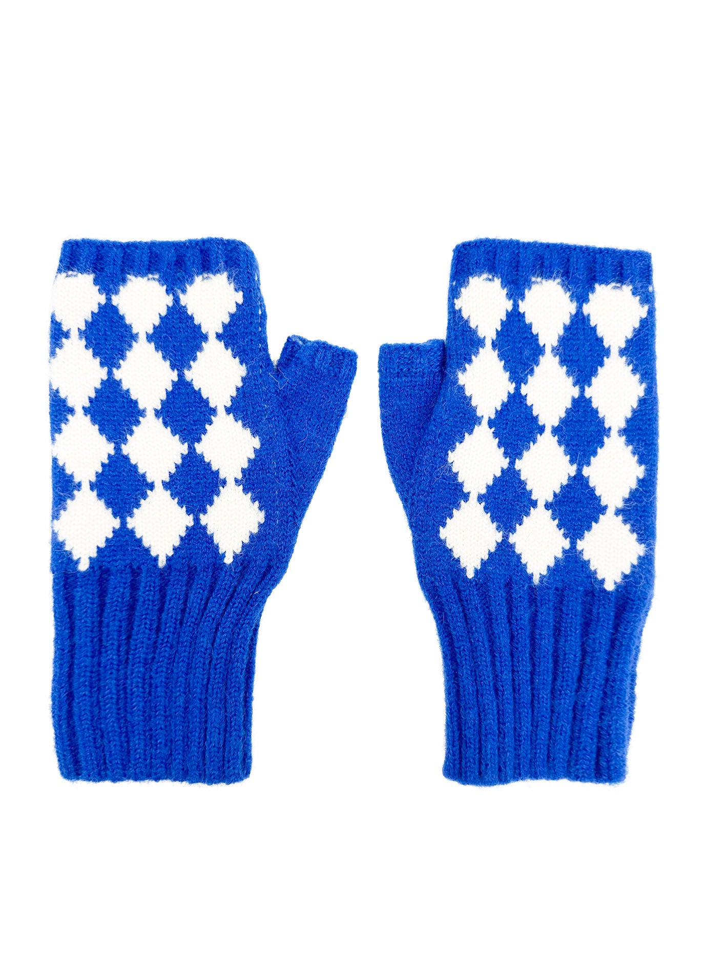 GV2470-136 Soft Fingerless Gloves with Squares Printing