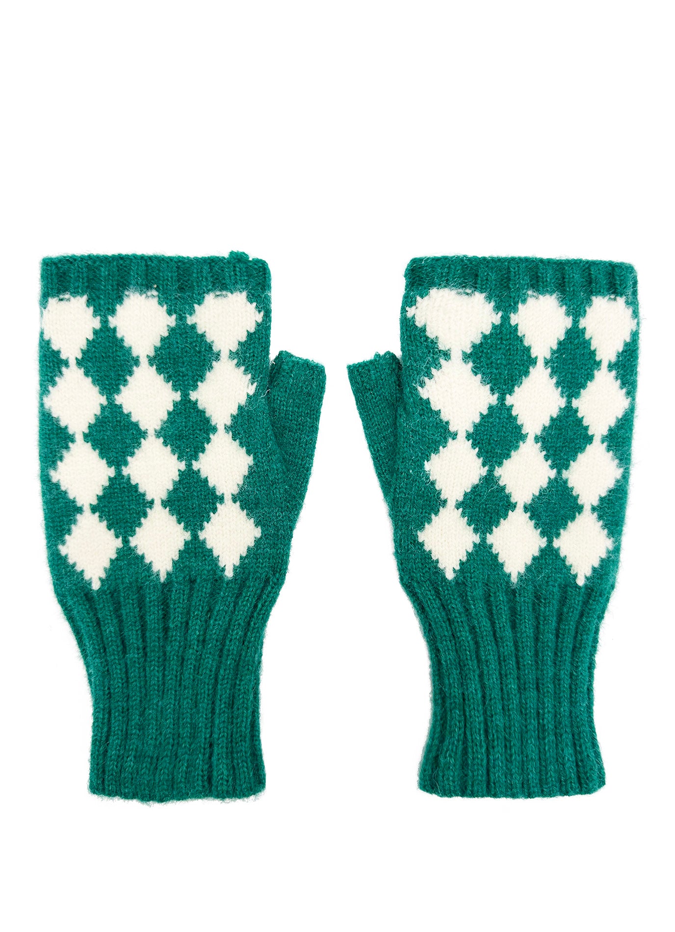 GV2470-136 Soft Fingerless Gloves with Squares Printing