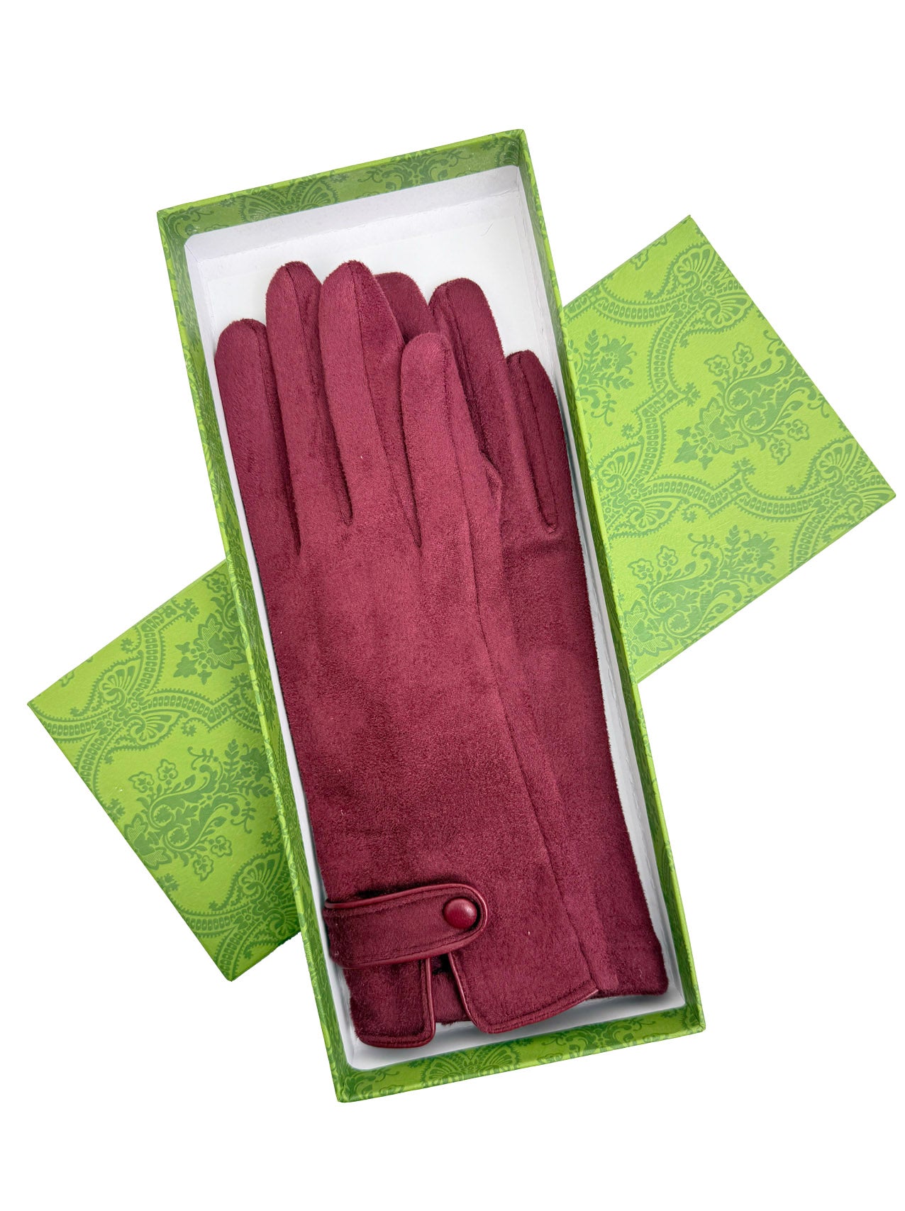 GV25087-307 Plain Touch Screen Gloves with Single Button Detail on Cuff