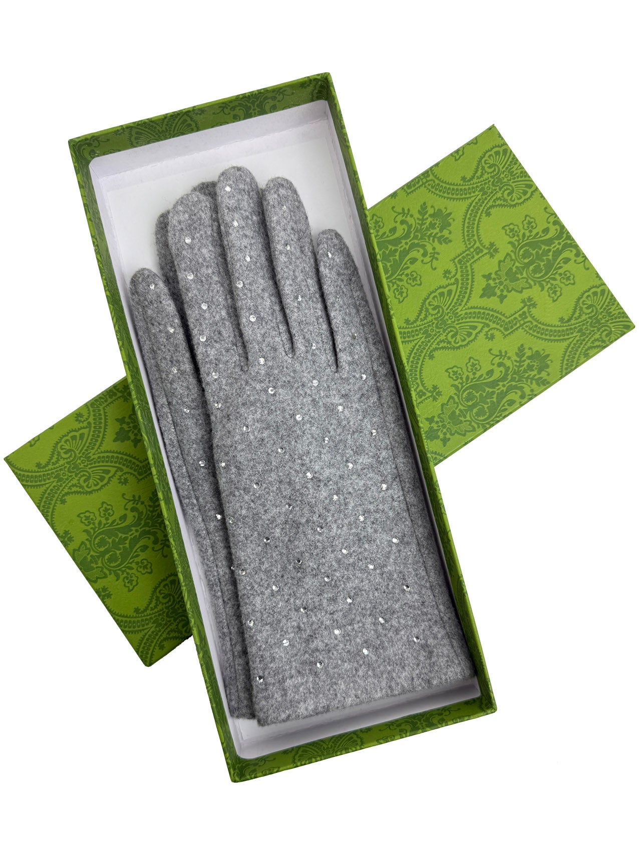GV25090-311 Plain Gloves with Dotted Detailing and Touch Screen Fingers