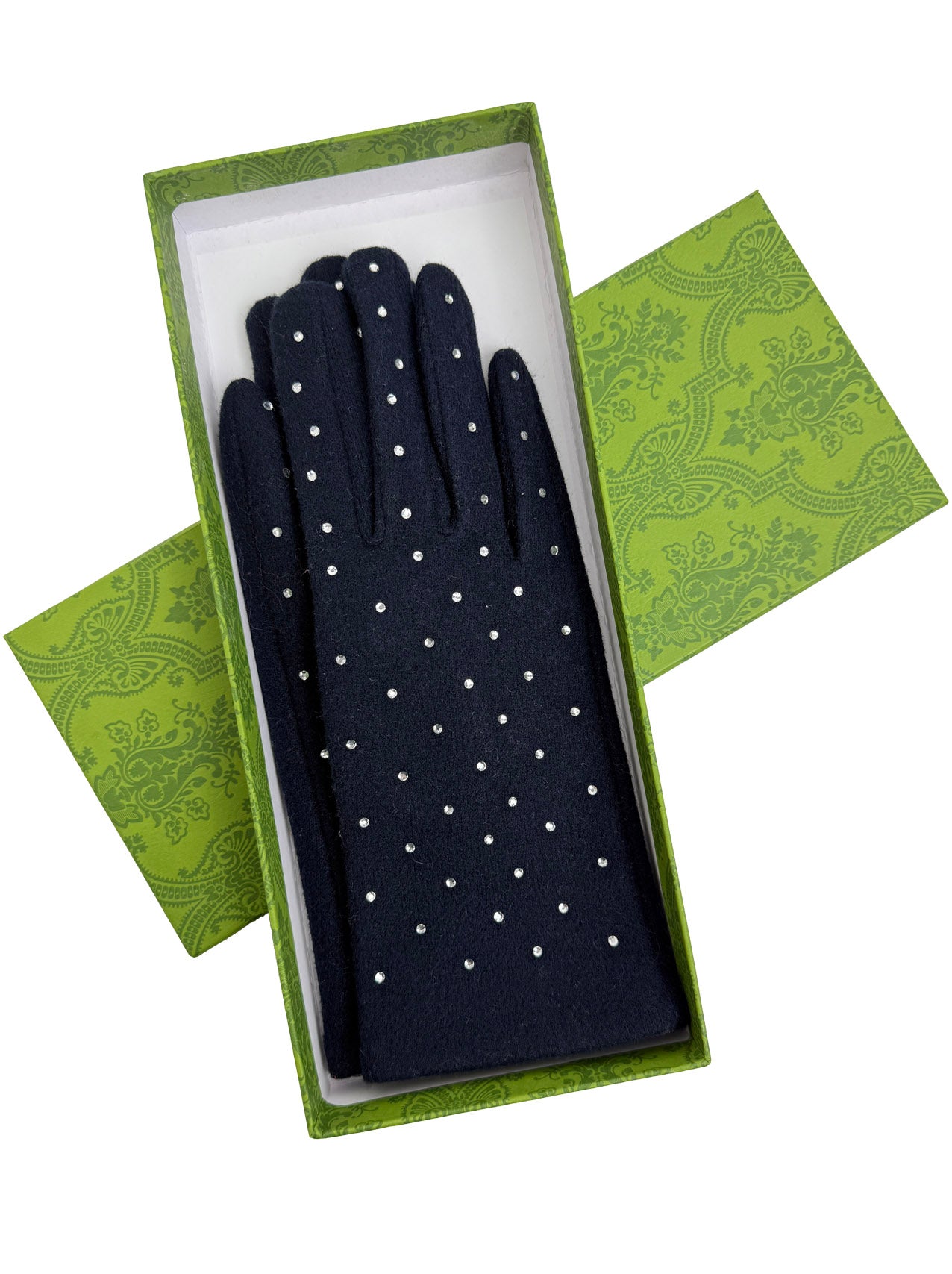 GV25090-311 Plain Gloves with Dotted Detailing and Touch Screen Fingers