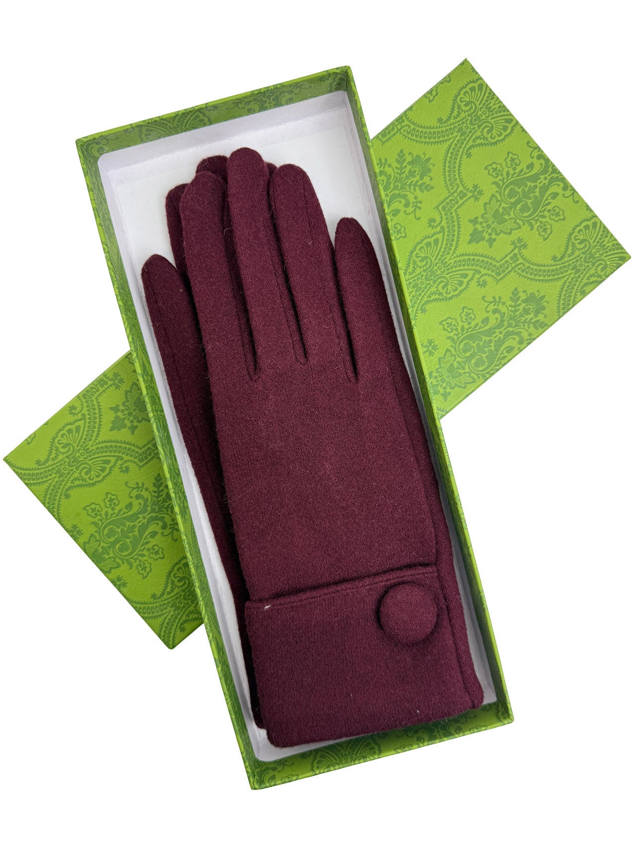 GV25093-312 Plain Solid Colour Touch Screen Gloves with Single Button Detailing