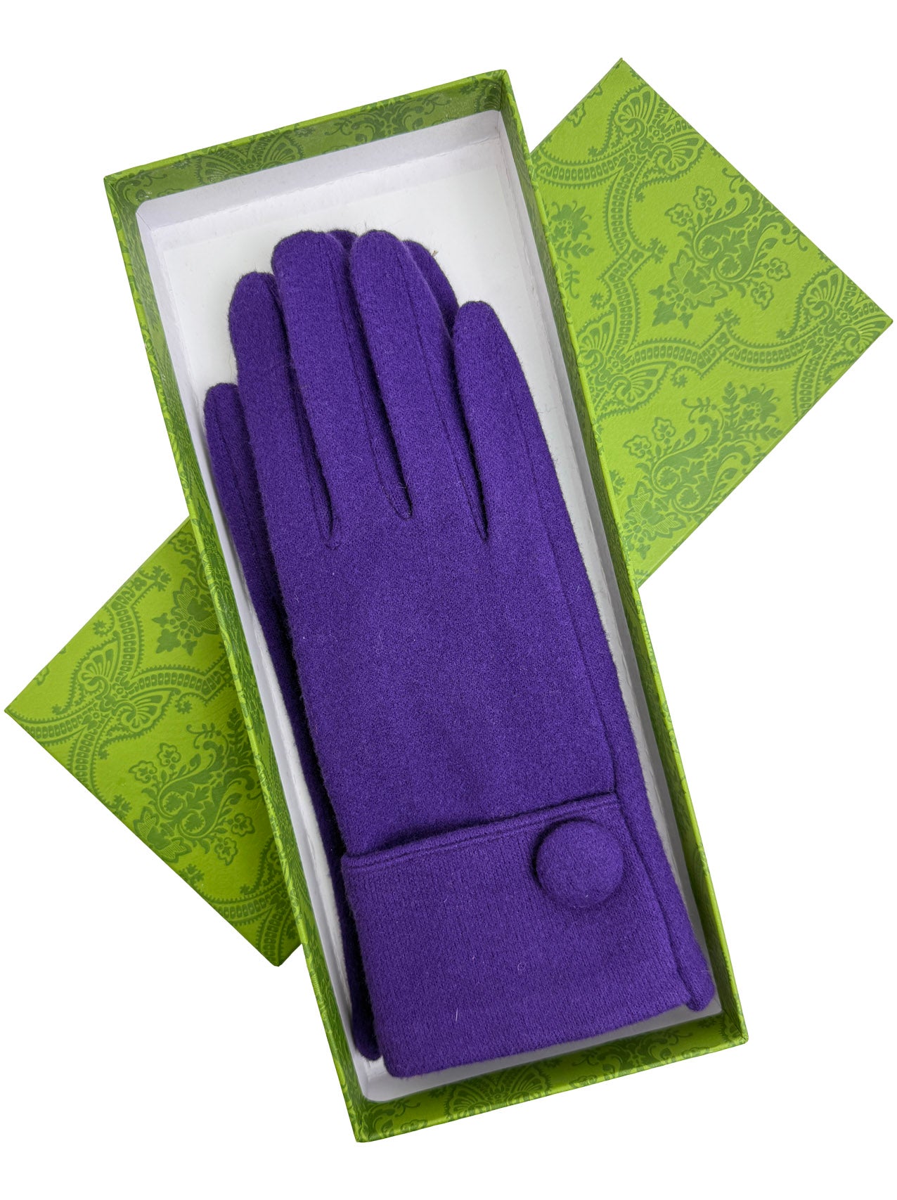 GV25093-312 Plain Solid Colour Touch Screen Gloves with Single Button Detailing