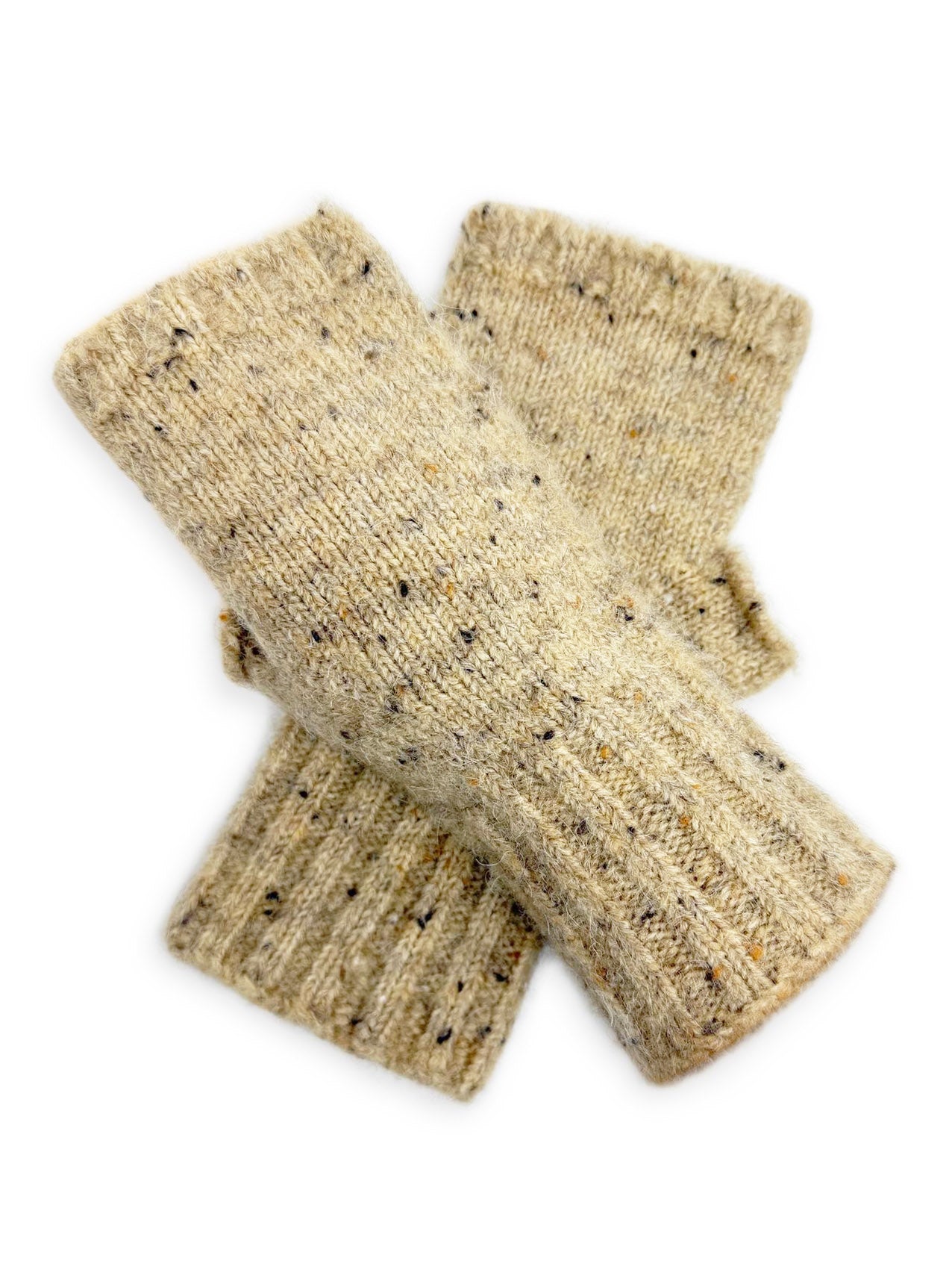 GV25100-299 Plain Soft Knitted Fingerless Gloves