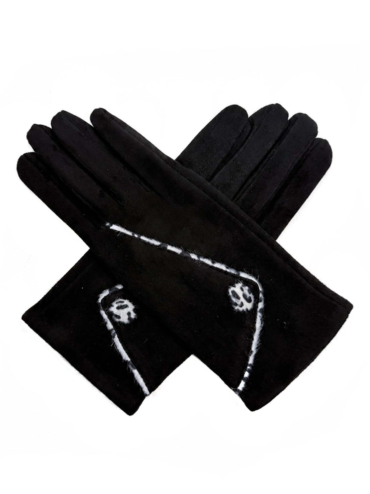 GV26072-385 Soft Cosy Gloves with Single Button Detailing