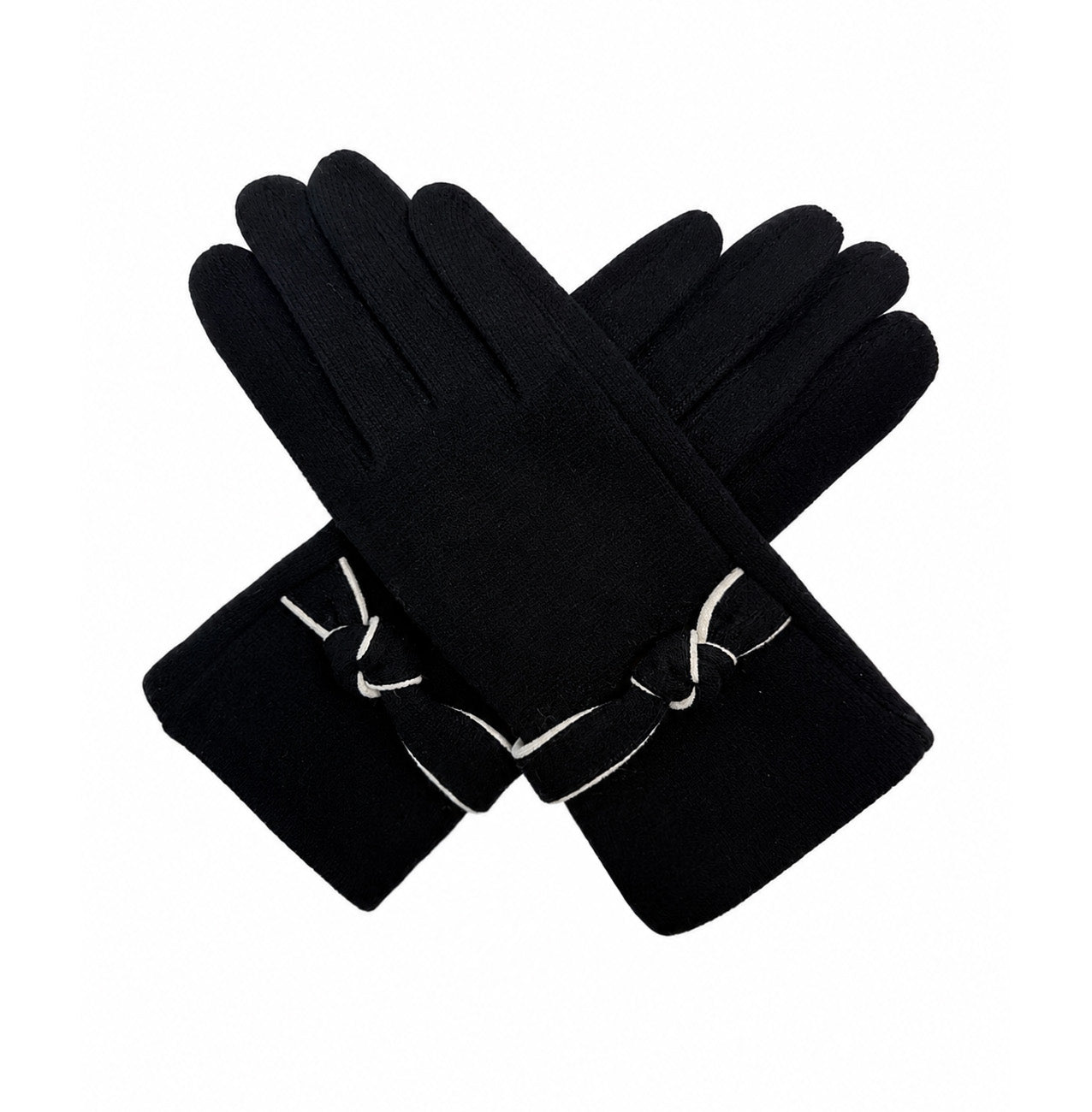 GV26085-390 Cosy Gloves with Tied Knot Detailing