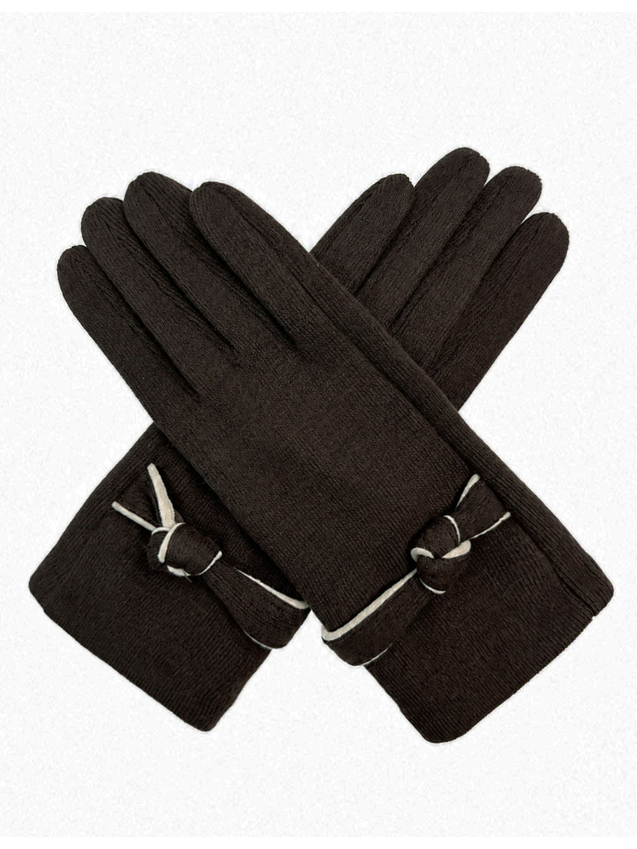 GV26085-390 Cosy Gloves with Tied Knot Detailing