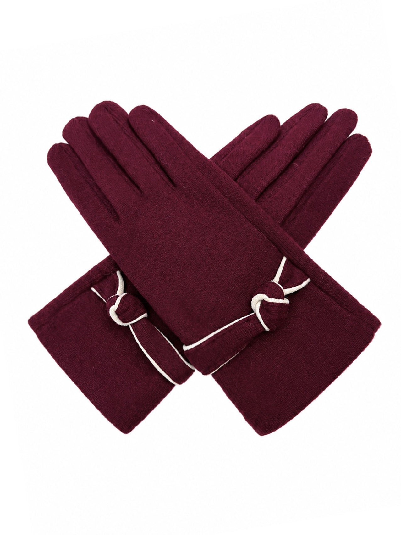 GV26085-390 Cosy Gloves with Tied Knot Detailing
