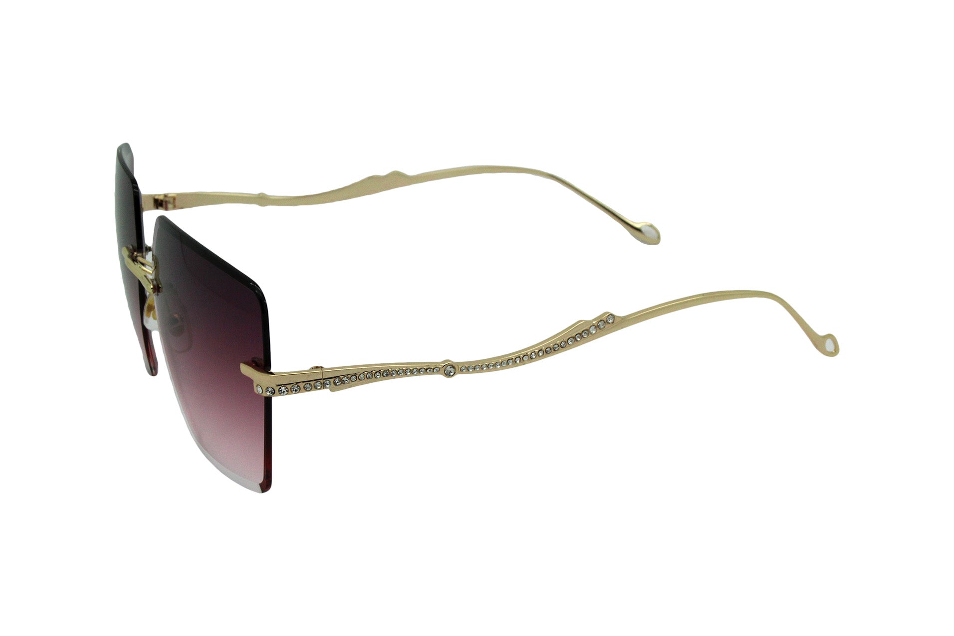 SG19155-13 Rimless Square Coloured Fashion Sunglasses