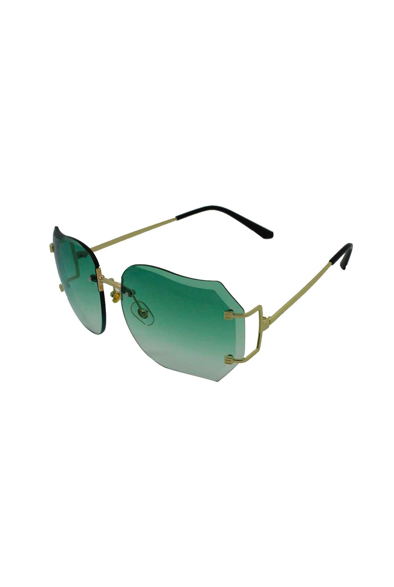 AB1811-20 Retro Hexagonal Rimless Sunglasses