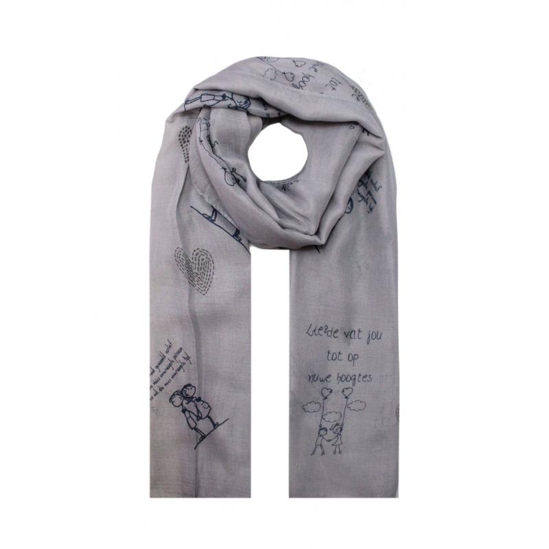 AB1753-76 Mixed Polyester Printed Scarf