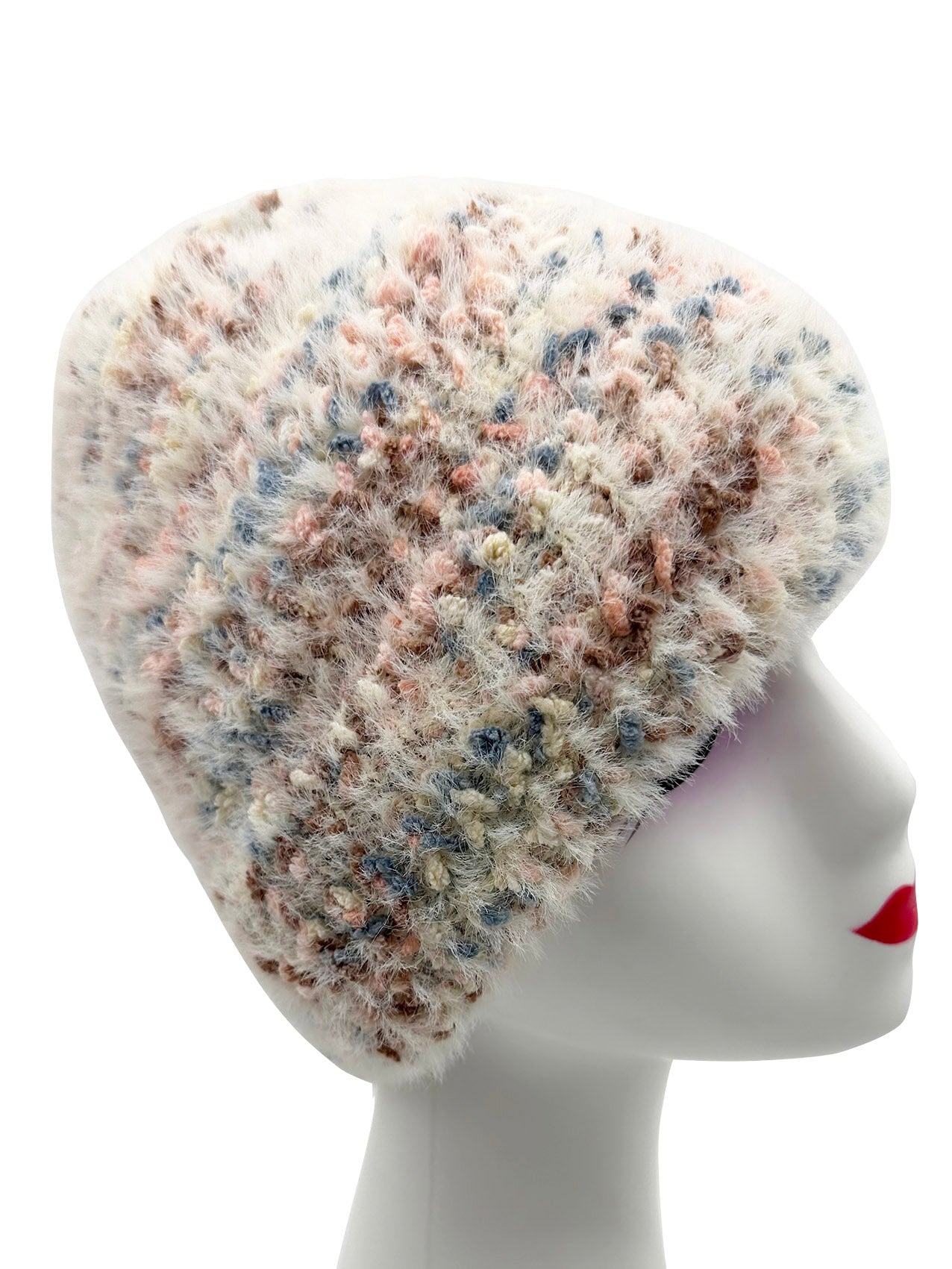 HT23120-883 Colourful Dotted Pattern Soft Beanie Hat