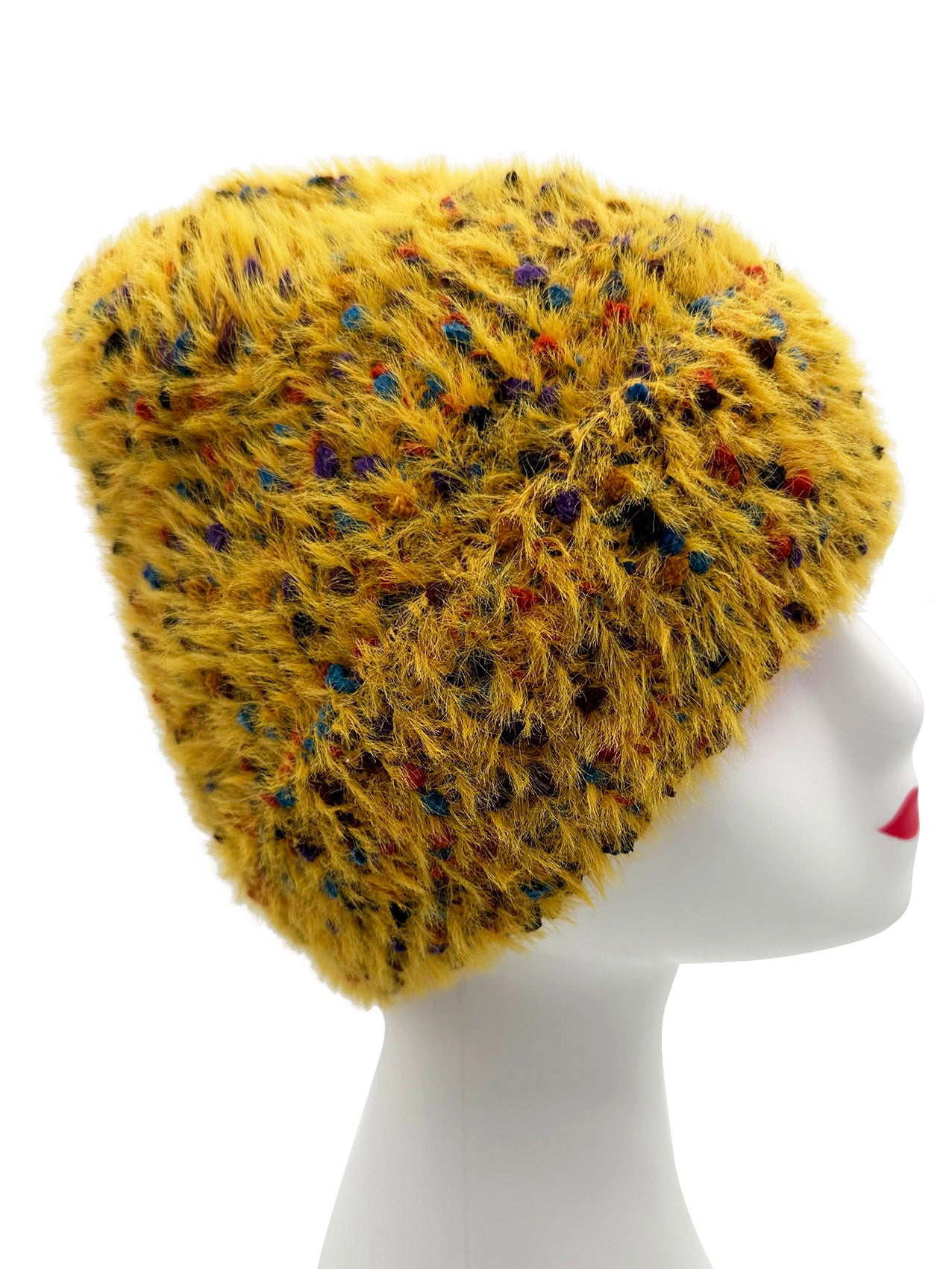 HT23120-883 Colourful Dotted Pattern Soft Beanie Hat