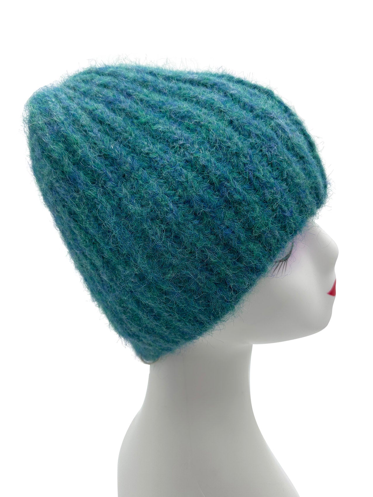 HT23140-865 Solid Colours Plain Ribbed Beanie Hat