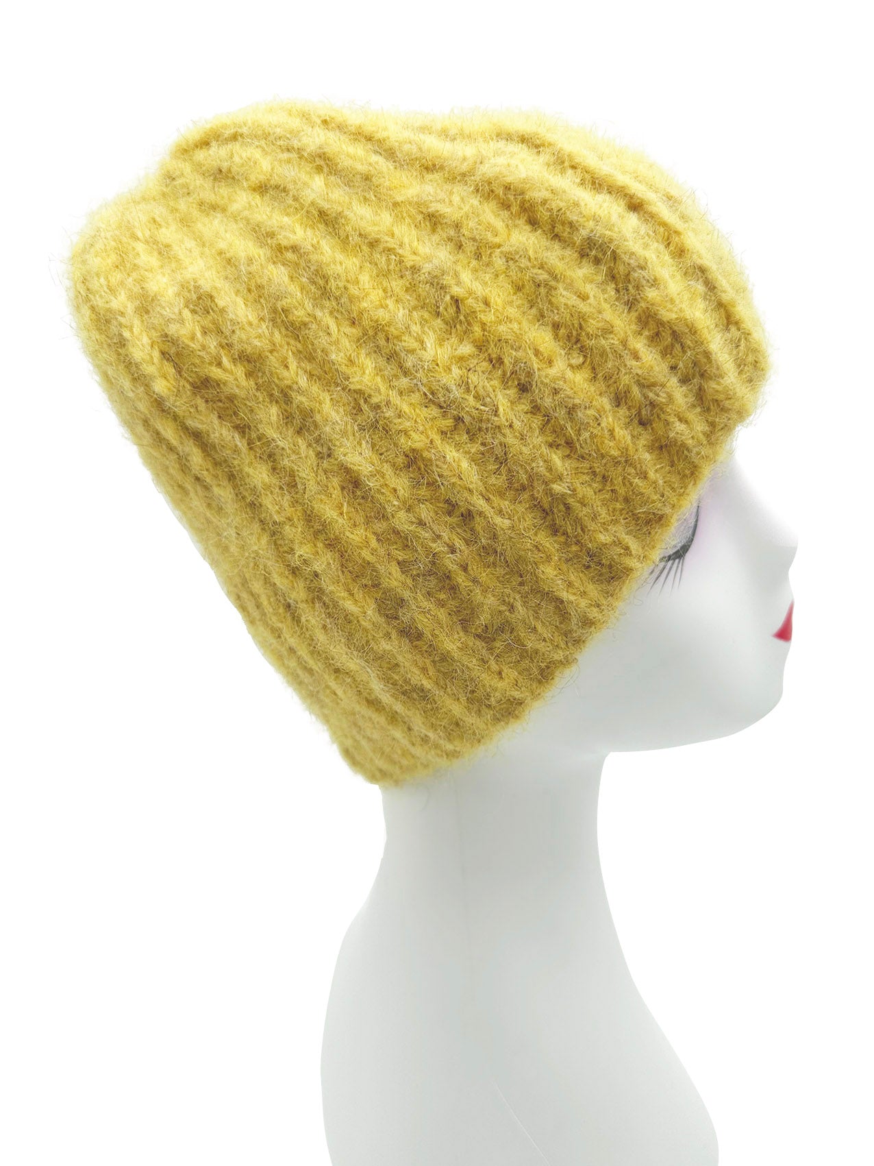 HT23140-865 Solid Colours Plain Ribbed Beanie Hat