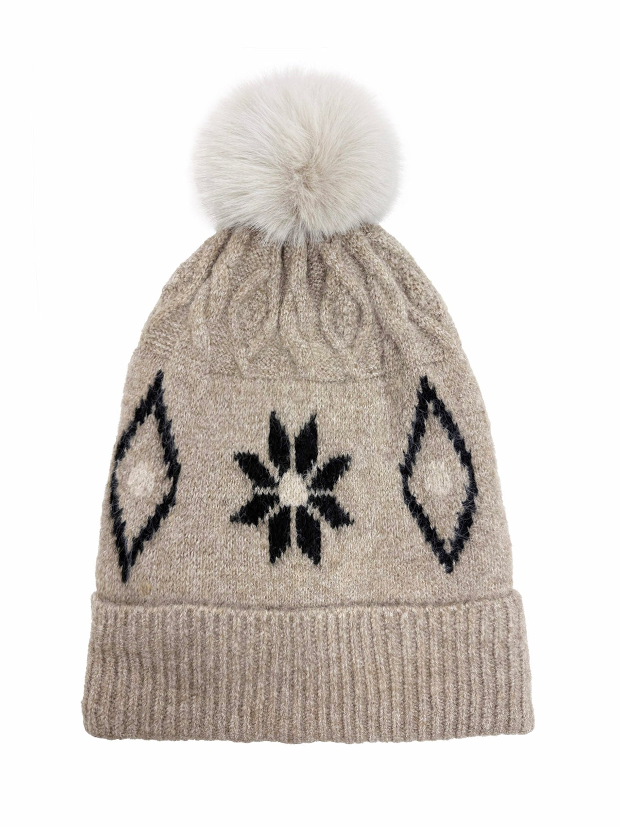 HT2523-171 Fleece Lined Pom Pom Hat