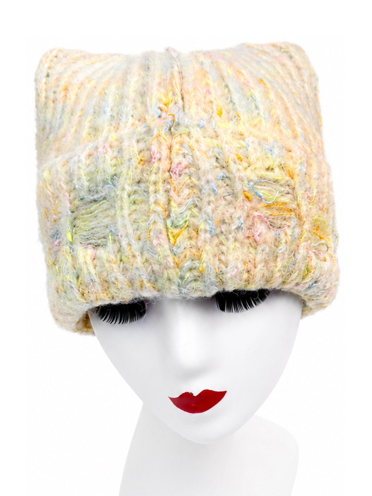 HT26100-393 Ear Themed Knitted Beanie Hat