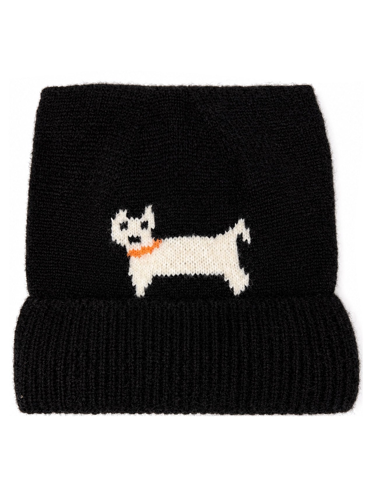 HT26100-395 Dog Print Ear Themed Beanie Hat