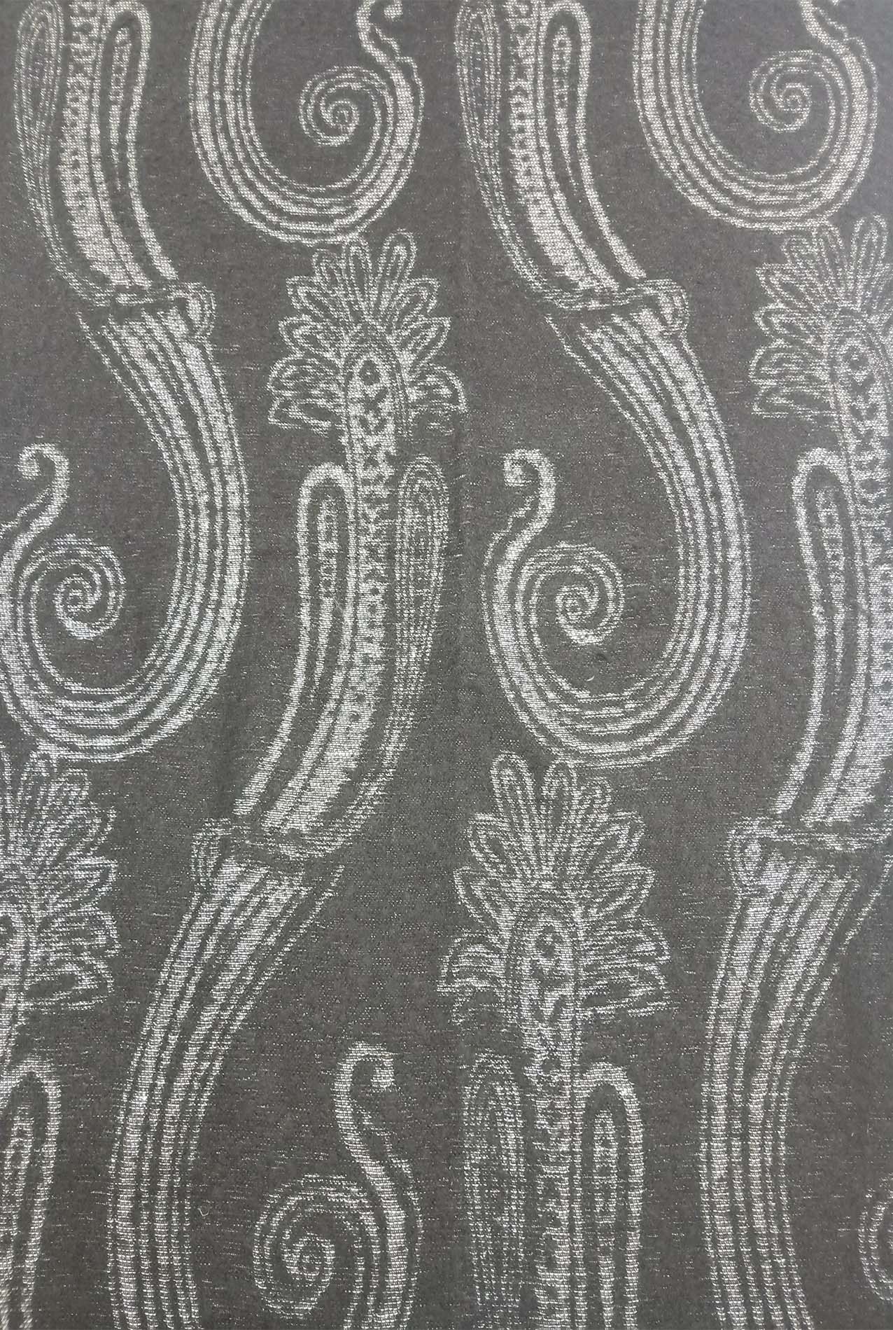 AB18125-195 Viscose Scarf with Paisley Cashew Pattern