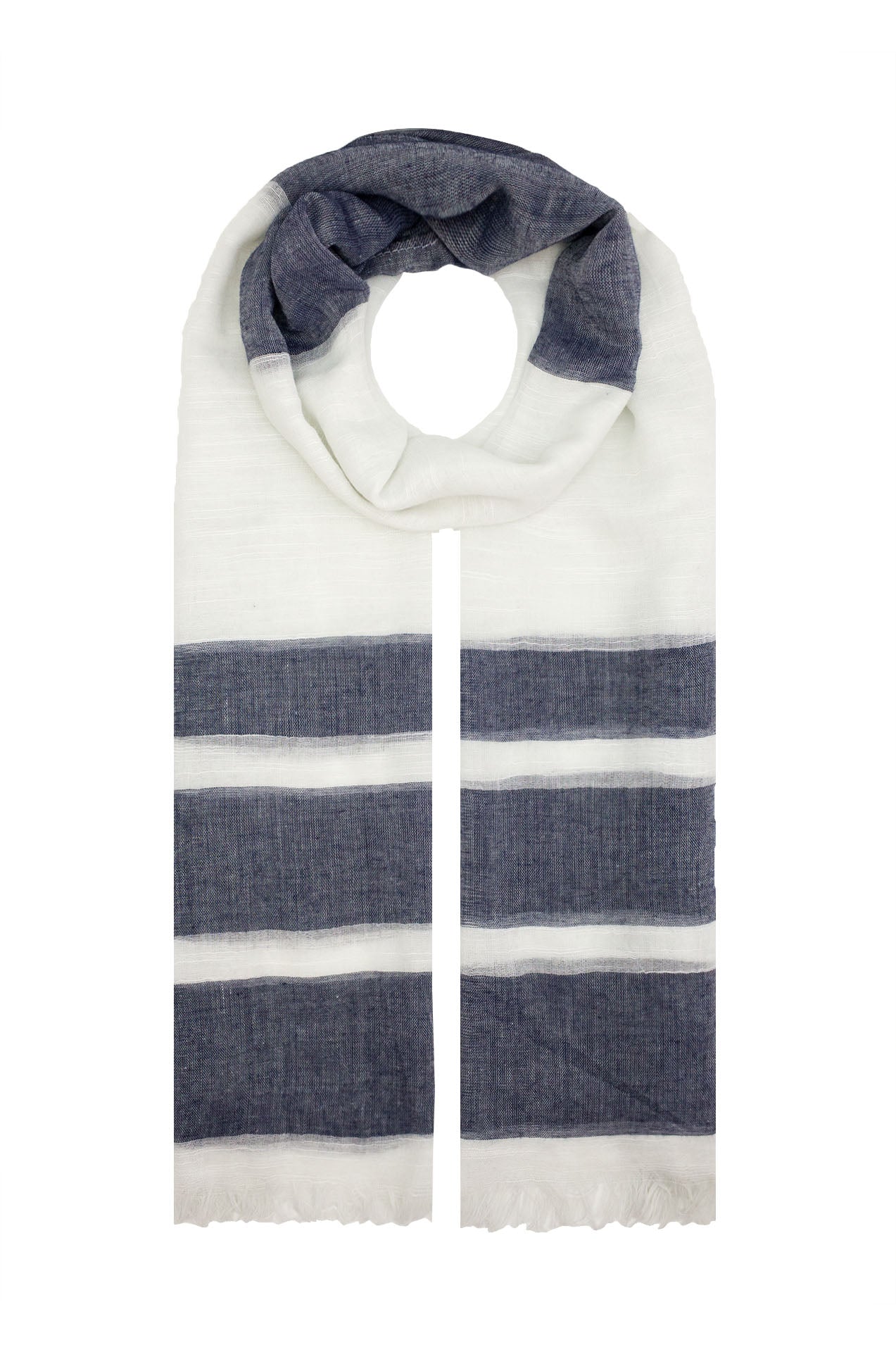 AB1692-9 Viscose Colour Block Pattern Scarf