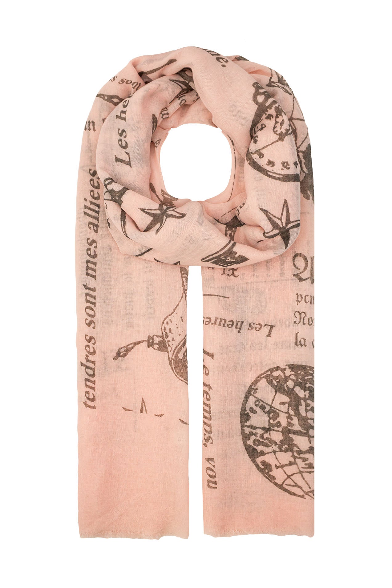 AB1658-52 Global Print Viscose Scarf