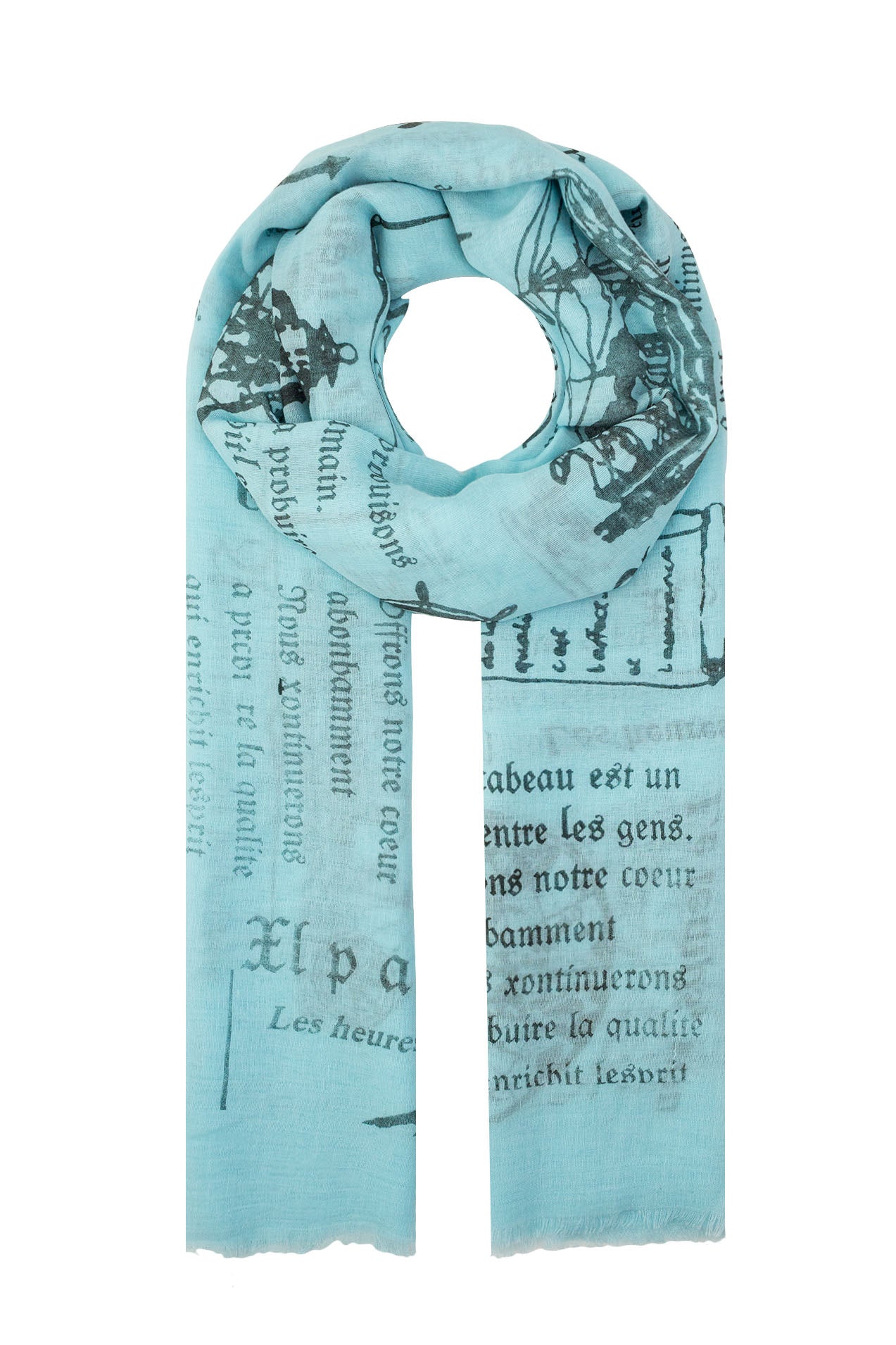 AB1658-52 Global Print Viscose Scarf