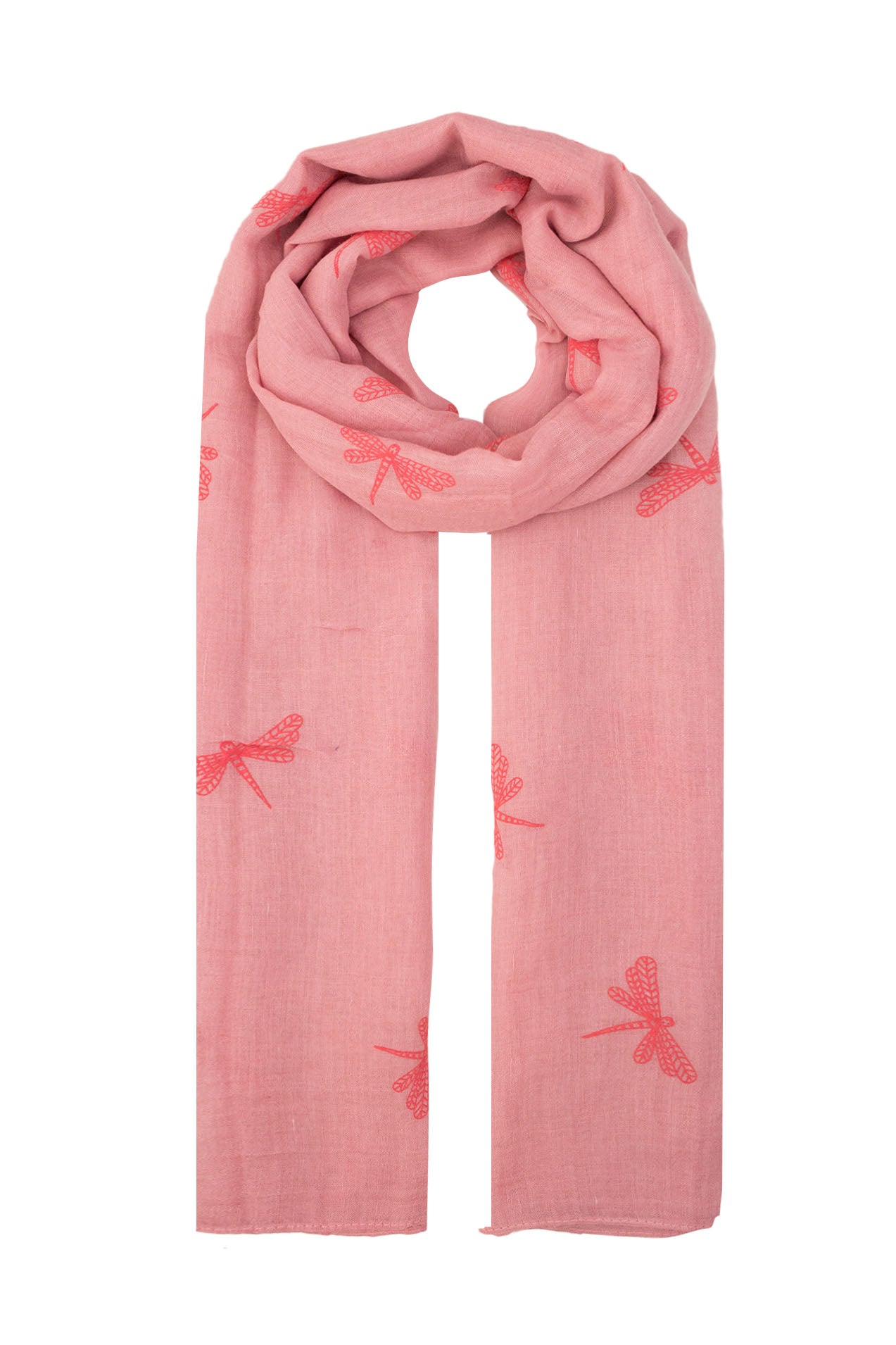 AB1658-55 Large Dragonfly Print Scarf