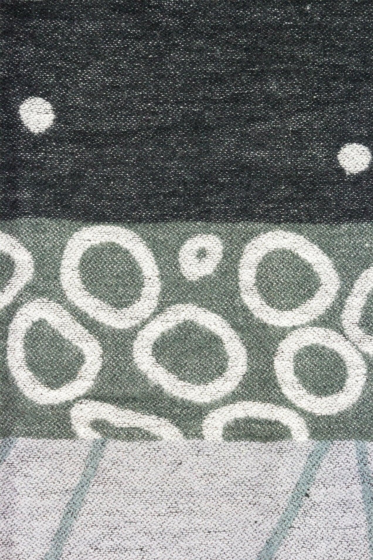 QF14250-56 Geometric Floral Print Scarf with Tassels
