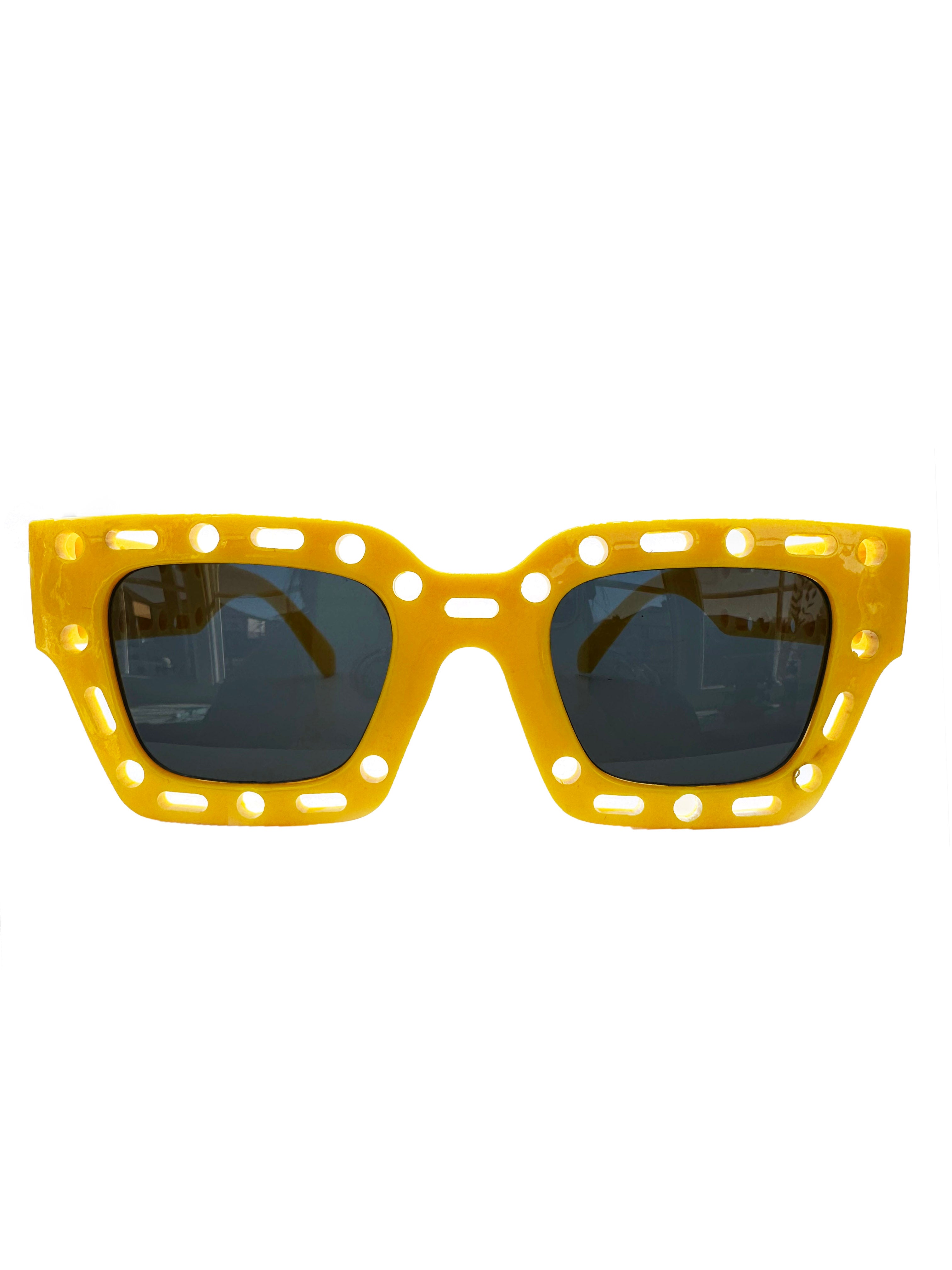 SG2345-57 Geometric Cutout Colour Sunglasses