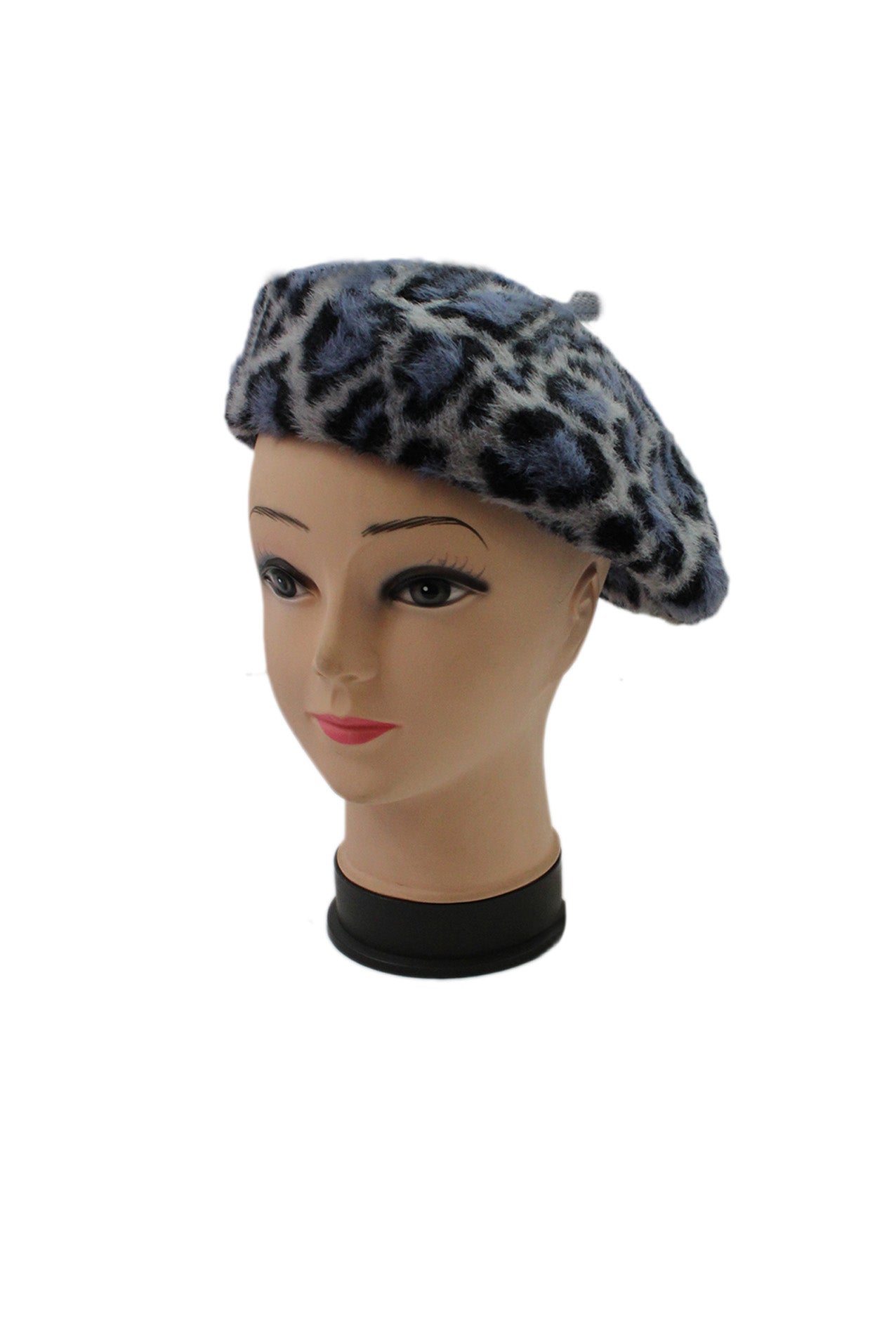 HT18200-560 Leopard Print Multicolour Beret