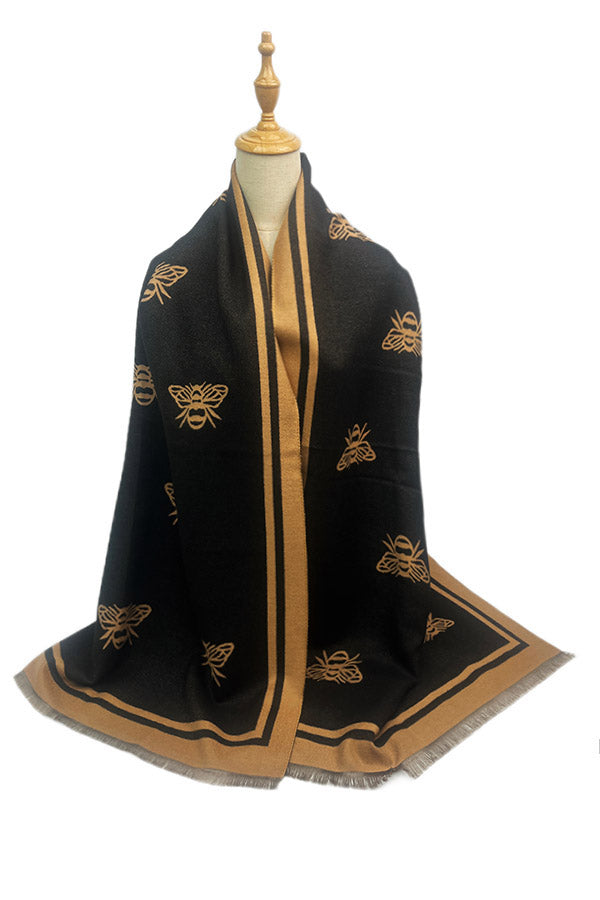 SF2418-123 Bumble Bee Print Scarf