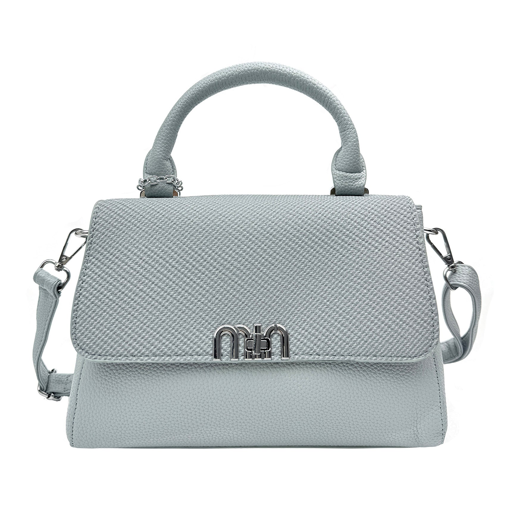 HB25384-167 Fashionable Flaf Over Crossbody Handbag with Charm