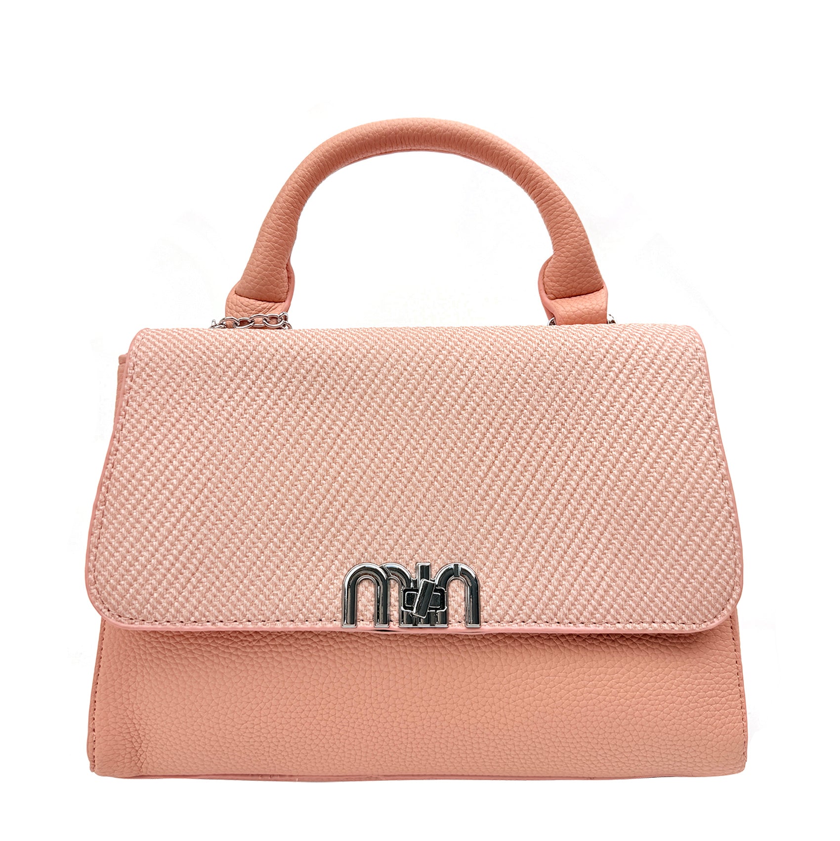 HB25384-167 Fashionable Flaf Over Crossbody Handbag with Charm
