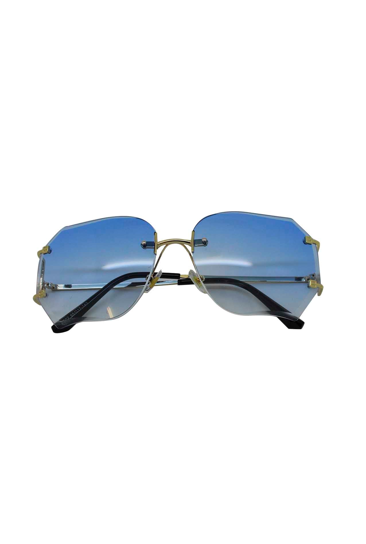 AB1811-20 Retro Hexagonal Rimless Sunglasses