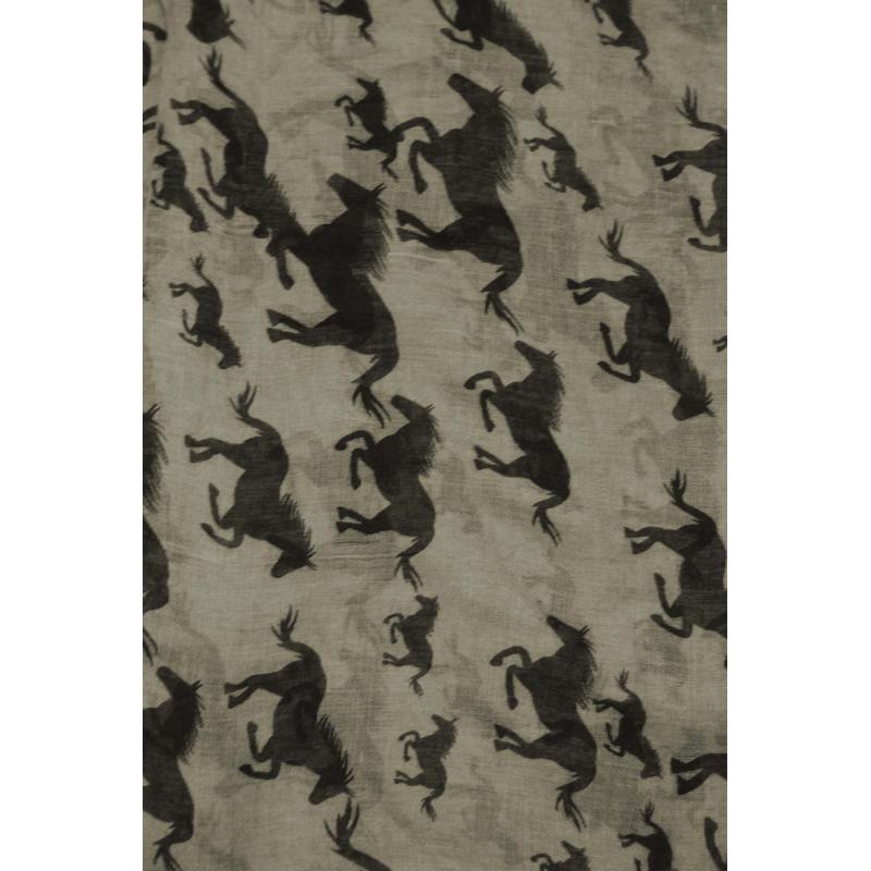 AB1850-346 Running Horse Pattern Scarf