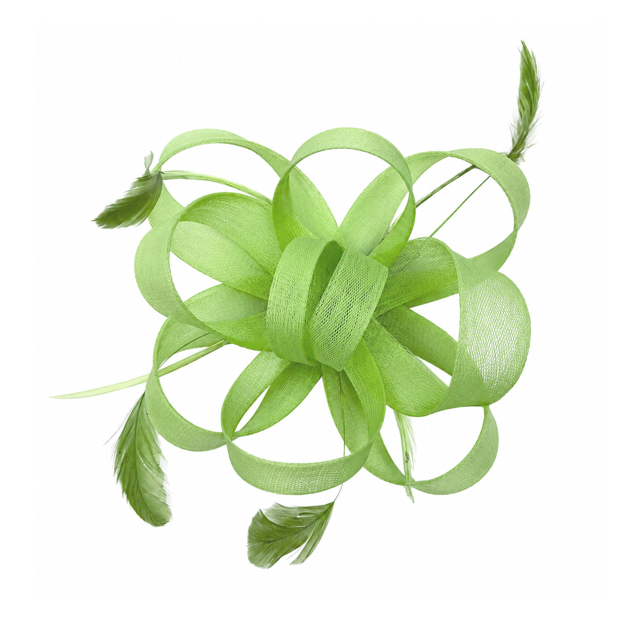FT60750 Loopy Fascinator with Feathers Detailing