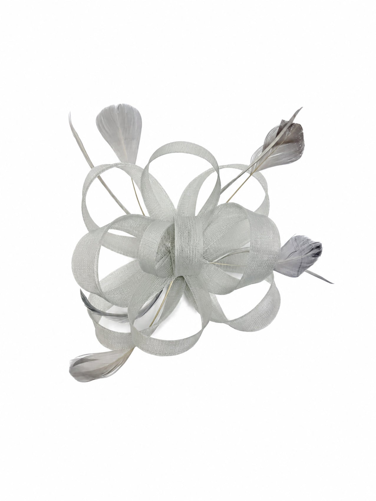 FT60750 Loopy Fascinator with Feathers Detailing