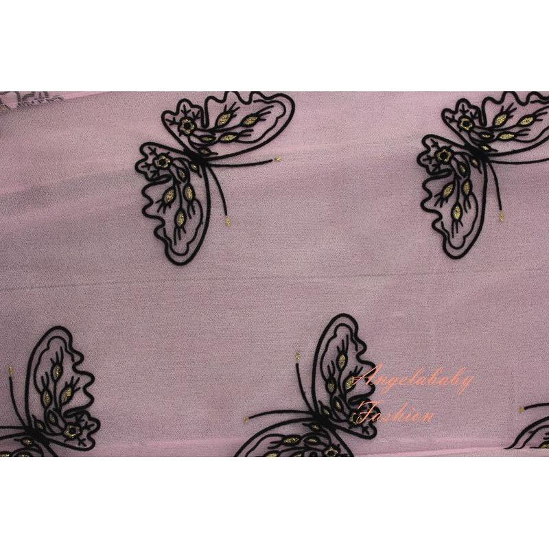 MZY146-41 Varicoloured Detailed Butterfly Print Scarf