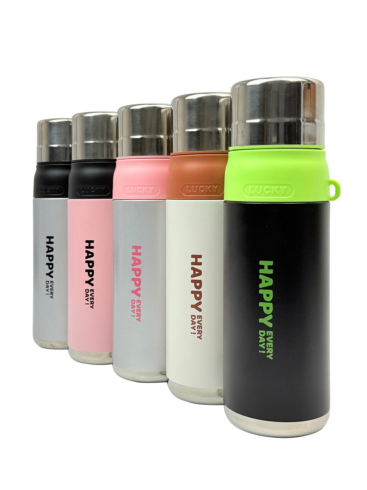 BT25220-2 Colourful Vaccum Cups for Hot & Cold Drinks with Straw