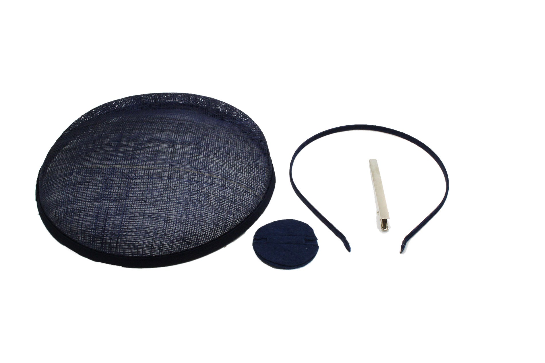 SFM1079 Circular Pillbox Sinamay Fascinator Base Set (4 in 1)