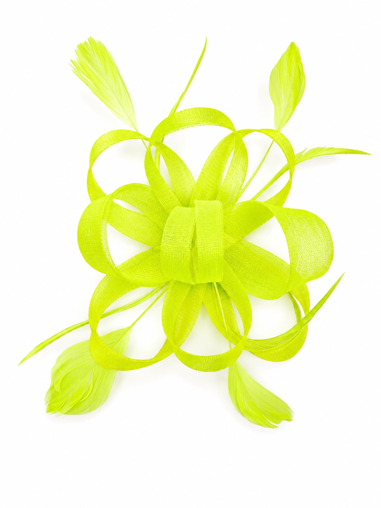 FT60750 Loopy Fascinator with Feathers Detailing