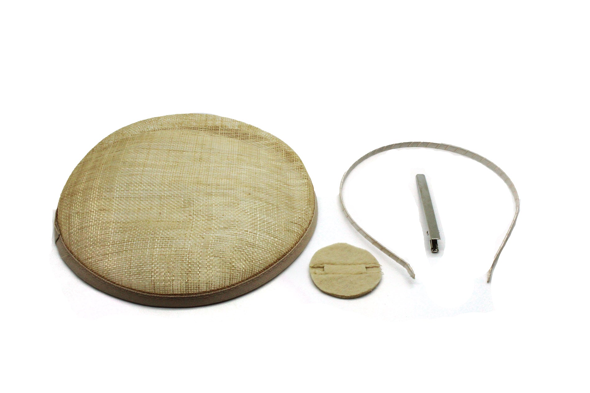 SFM1079 Circular Pillbox Sinamay Fascinator Base Set (4 in 1)