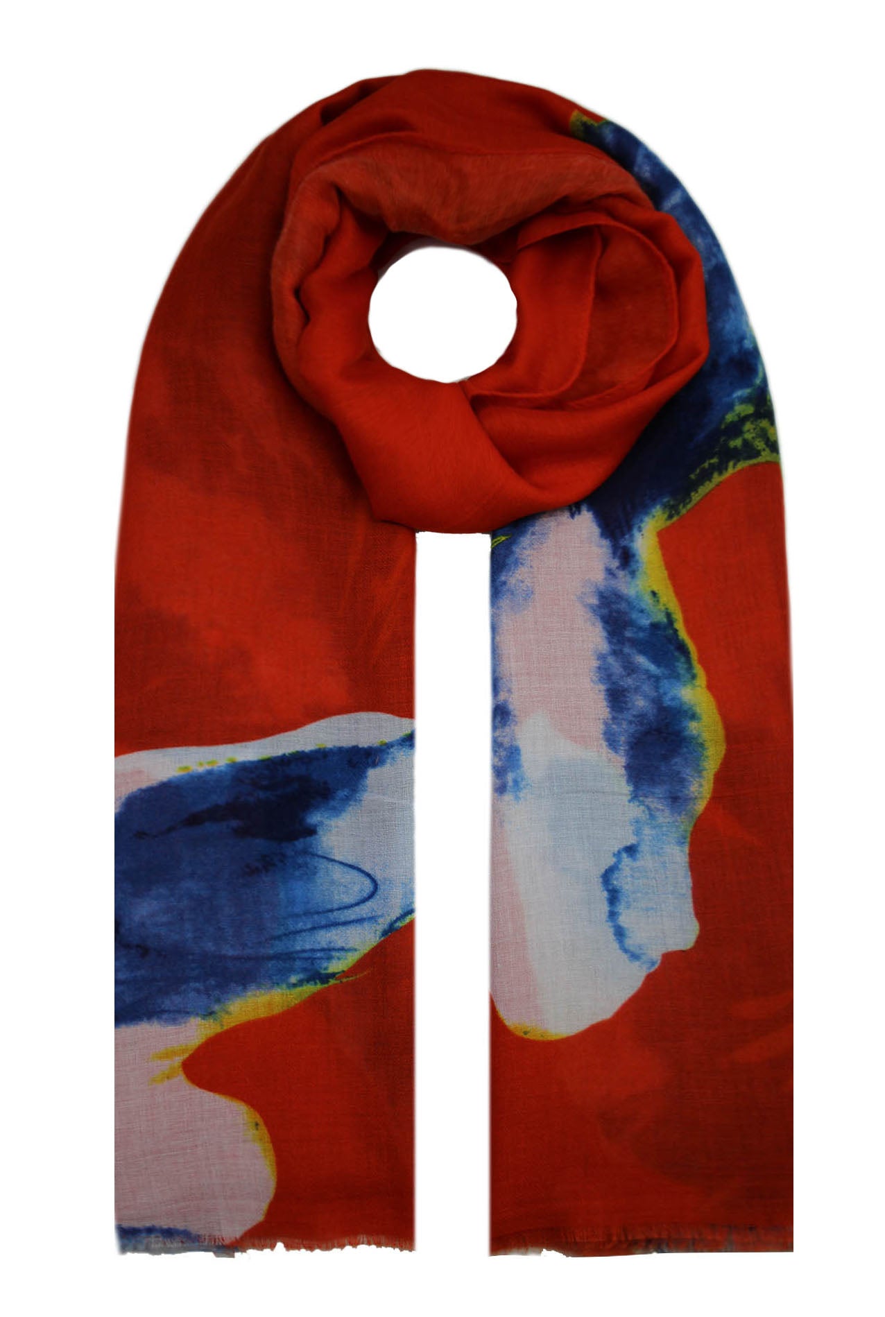 SF1990-89 Viscose Scarf with Floral Print