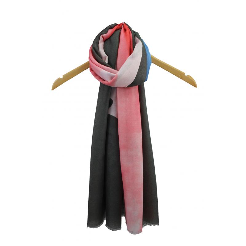 SF1995-62 Summer Scarf with Coloured Stripes