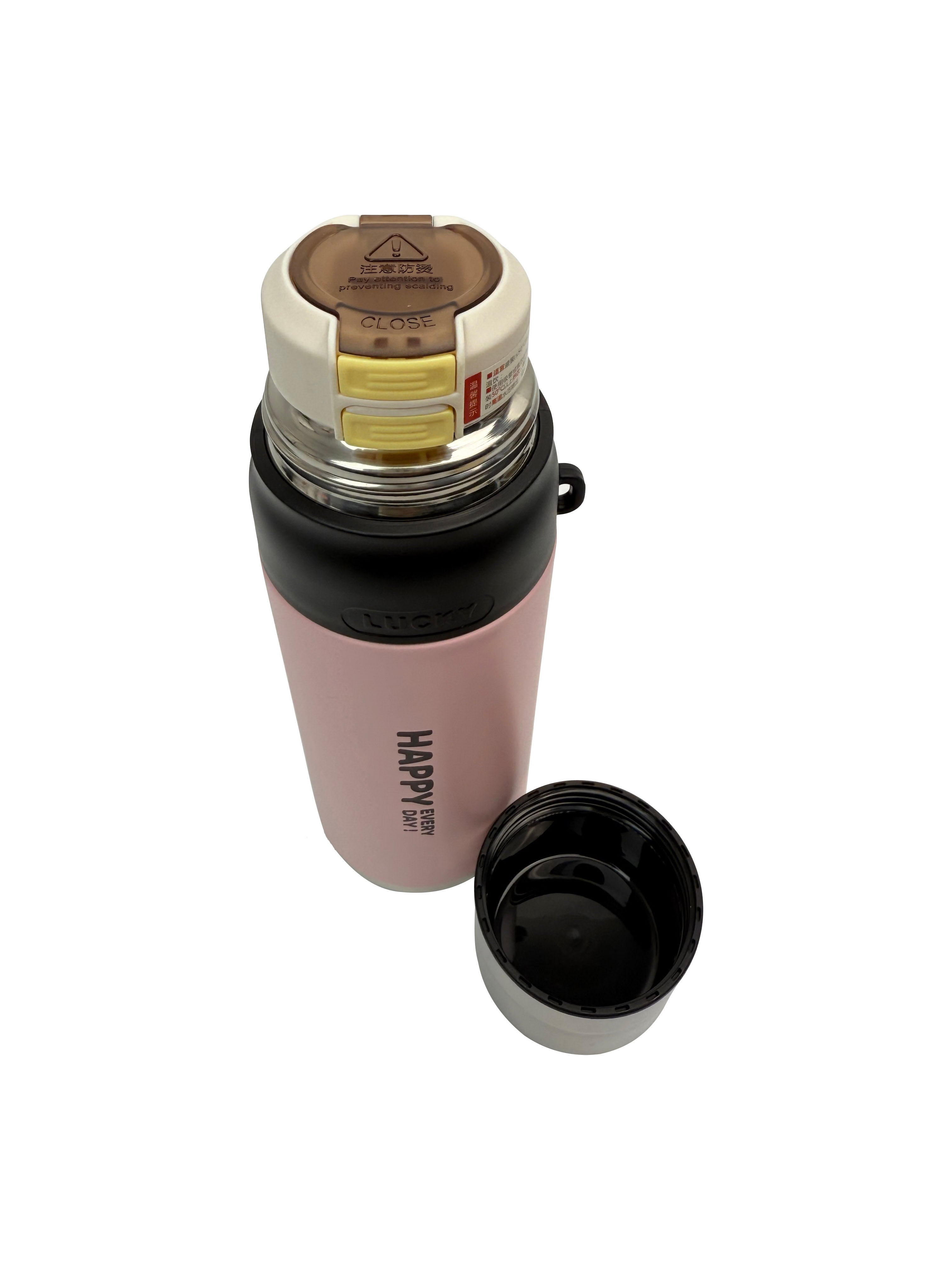 BT25220-2 Colourful Vaccum Cups for Hot & Cold Drinks with Straw