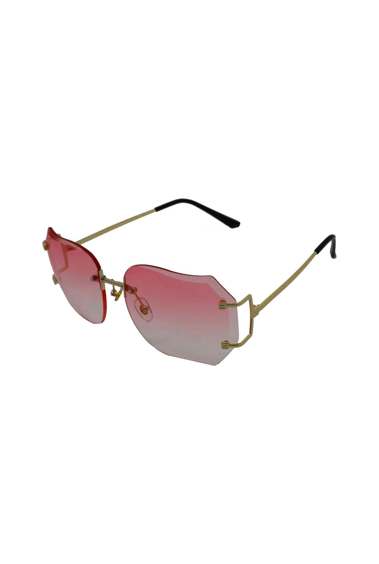 AB1811-20 Retro Hexagonal Rimless Sunglasses