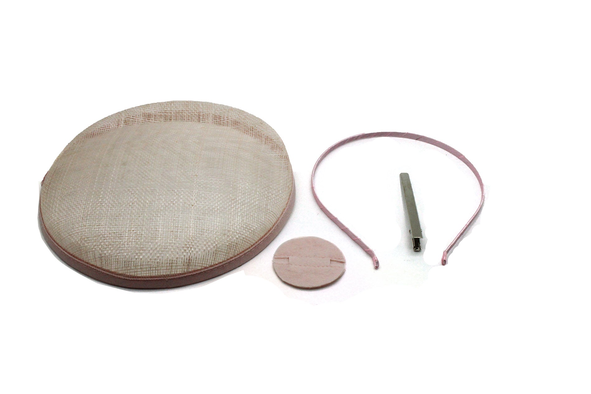 SFM1079 Circular Pillbox Sinamay Fascinator Base Set (4 in 1)